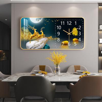 China Waterproof Abstract Gold Deer The Stones Posters Prints Large Size Modern Wall Pictures Wall Art Crystal Painting Framed Home Decor for sale