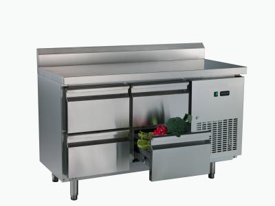 China Industrial Four Drawer Under Counter Freezers With Backrest , 1355 x700x850 for sale