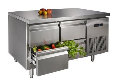 China Stainless Steel Table Top Freezer , Four Drawer Commercial Undercounter Refrigerator for sale