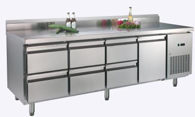 China 473L One Doors Table Reach In Refrigerator Freezer With Backrest , 2245 x700x850 for sale