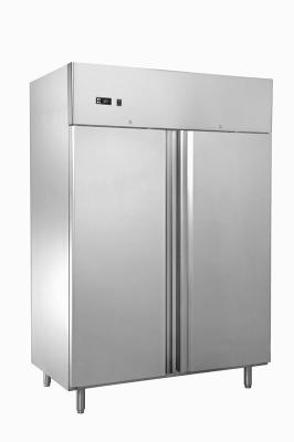 China Refrigerador de la calidad comercial de la puerta doble, congelador del acero inoxidable de -18℃~-22℃ en venta