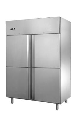 China refrigerador sólido vertical de la puerta del acero inoxidable 1200L para el anuncio publicitario en venta