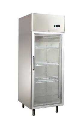 China Refrigeradores de cristal verticales 550L, refrigerador comercial de la puerta de la bebida de la sola puerta en venta