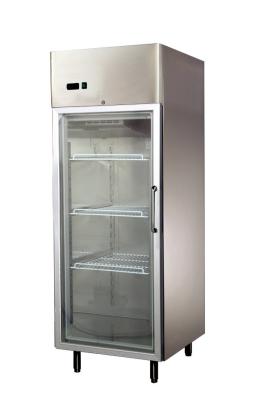 China High Efficiency Glass Door Compact Refrigerator Freezer For Bar , 740x870x2050 for sale