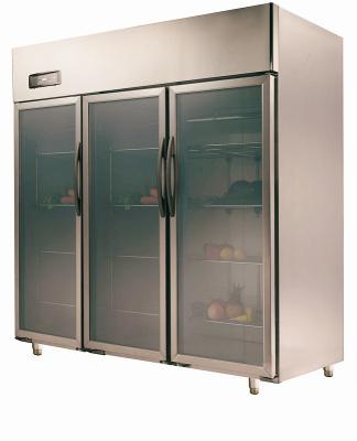 China refrigeradores de cristal asiáticos de la puerta 1550L, congelador de 3 puertas para el anuncio publicitario en venta