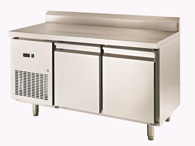 China _ Two Door Stainless Steel Freezer With Backrest , 225L Commercial Undercounter Refrigerator zu verkaufen