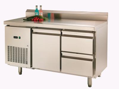 China Backrest Stainless Steel Pizza Prep Station 225L One Door , -16℃~-20℃ for sale