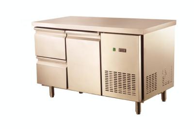 China Energy Saving Two Drawer  Refrigerated Prep Table For Restaurant , 1355 x700x850 for sale