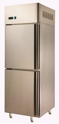 China Two Door Stainless Steel Upright Refrigerator For Commercial , Freezer≤18℃ for sale