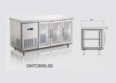 China Ventilated Three Door 490L Compact Refrigerator For Restaurant , -2℃~+10℃ for sale