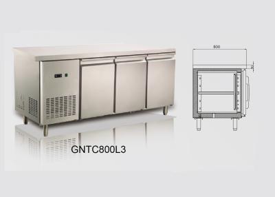 China High Efficiency 490L Three Doors Ventilated Cooling Back Bar Refrigerator , 2018x800x850 for sale