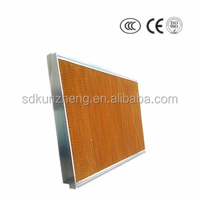 China Air Cooler 7090 Cellulose Honey Comb Poultry Greenhouse Evaporative Cooling Pad for sale