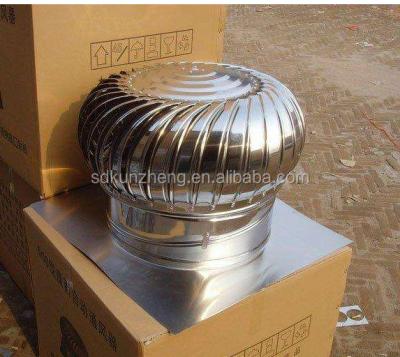 China Ventilation Kunzheng Wind Power Roof Turbo Fan No Power Exhaust Fan for sale