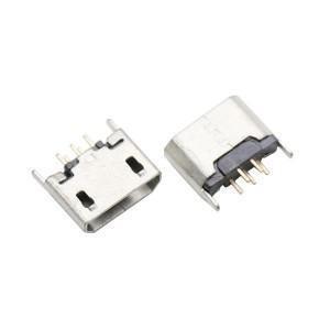 China 180 Graad Miniusb 5 Pin Connector Te koop