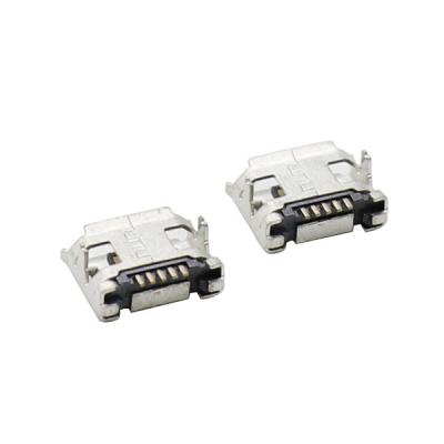 China SMD-ONDERDOMPELING 7.2mm Micro USB 5 van Micro- van Pin Connector Type B de Contactdoos PCB van USB met Rand Te koop