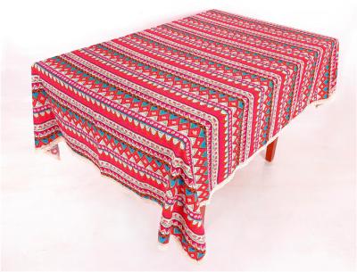 China Rectangle Shape Custom Printed Tablecloths 14x20 16x36 16x45 Inch Sizes for sale