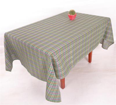 China Checkered Gingham Tablecloths Fabric With 100% Eco Friendly Polyester Material for sale