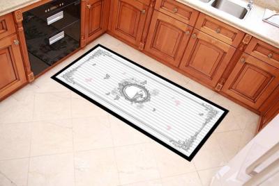 China 0.3cm - 0.5cm Thickness Personalized Door Mats , Living Room Welcome Door Mats for sale