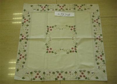 China 8cm Double Border Hemstitch Collection Tablecloth With Machine Washing for sale