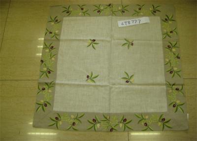 China Natural Linen Decorative Table Cloths , Diamond Shape Restaurant Table Cloth for sale