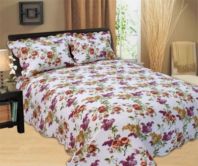 China Durable Country Style Printed Quilt Set Hand Wash Natural Cotton Fabrics for sale