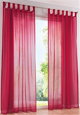 China Drape Panel Custom Window Curtains Red Printing With 78.7x39.4 Inch Size for sale