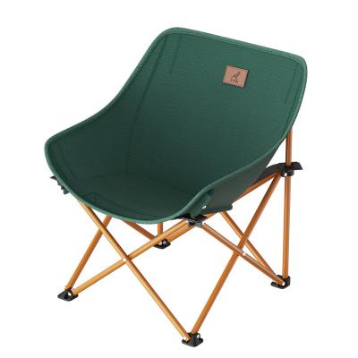 China PANEL Folding Chair Portable Lightweight Aluminum Collapsible Camp Chairs Moon Outdoor Camping Chair for sale