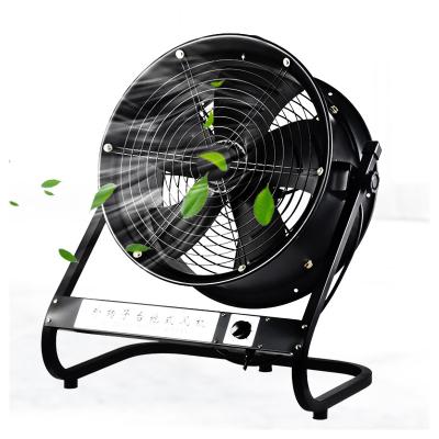 China Hotels Household Black Variable Speed ​​Floor Stand Cooling Air Axial Fan With Efficient Motor for sale