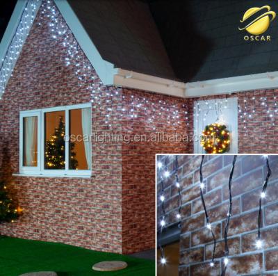 China Outdoor 100% Copper Wire IP65 Icicle Lights Christmas Led Globe String Lights /Waterproof Rubber Cable for sale