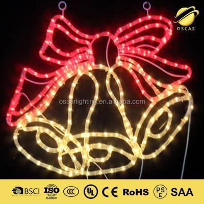 China Decorative Christmas Led Jingle Bell Pattern Light OS-MOTIF for sale