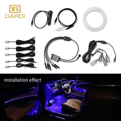 China Car Decorative Light DIY Lighting Strips Ambient Space Led Interior Interior Lamp Door Atmosphere Lights With App for sale