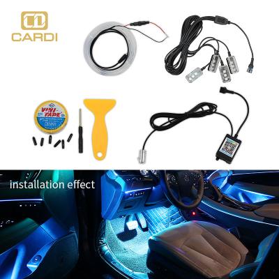 China Universal Car Cold Light Decorative Atmosphere Light Auto Lamp Neon Atmosphere Led Strip Lights For Car for sale