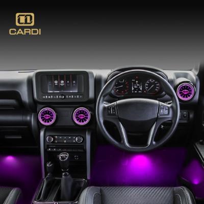 China Interior Ambient Light Car Status Car Decorative LED Light Air Lights Vent Turbine Outlet Led Air Vent App Exterior For Mahindra Thar for sale