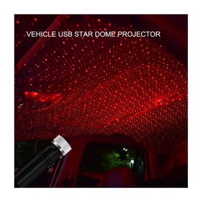 China Car Night Decorative Light Auto Ceiling Starry USB Led Star Neon Light Mini Roof Car Atmosphere Projector Laser Top Ambient Lamp for sale