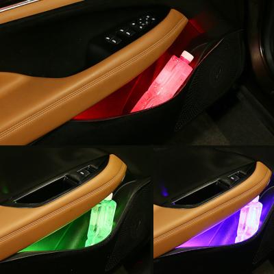 China Car Decorative Lights Auto Decorative Guide Light Car Center Console Door Handle Storage Box Interior Ambient Light Led for sale