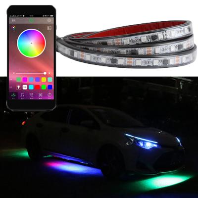 China PVC CARDIGAN Neon App Control Colorful Chassis Led Strip Underglow Car Lights Neon for sale