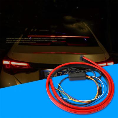 China Stop Tail Light 90cm Waterproof Red Flexible 105cm Strip Brake Light And High Mount Turn Signal Brake Light Kit Led Auto for sale