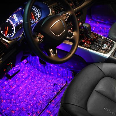 China 2020 Car Atmosphere Lamp Car Star Light Colorful Roof Decorative Light Car Seat Decorative Light With Remote Control Universal for sale