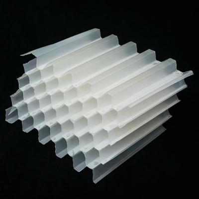 China Settler Industrial Media Plastic Flow Filter Tube Lamella PP/PVC Plate For Industial Cooling Tower for sale