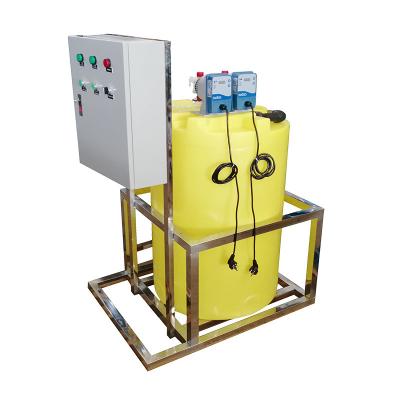 China Long life powder chemical dosing system equipment for water treatment with automatic dosing pump for sale