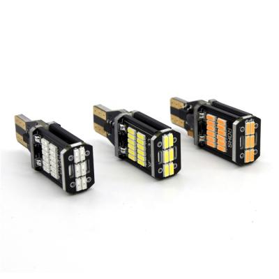 China Automotive Industry Car Light 1156 T15 W15W P21W LED Canbus No Errors 4014 Car 30SMD Reverse Praking Lights for sale