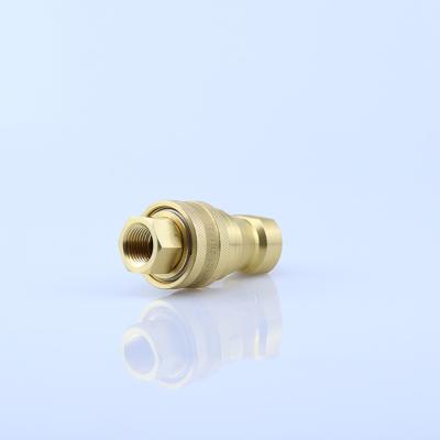 China Hydraulic Machinery And Petroleum Equipment Brass Hydraulic Quick Release Coupling KZD Quick Connect Coupling for sale