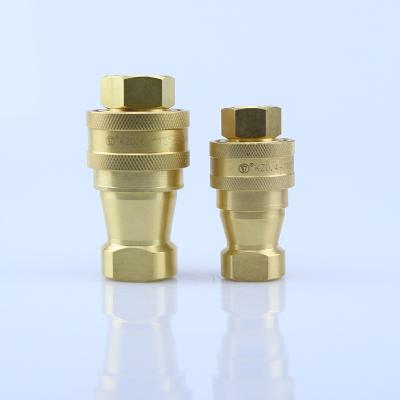 China Hydraulic Brass Open Narrow Quick Couplings KZD Pneumatic Hydraulic Quick Couplings Of Machinery And Petroleum Equipment for sale