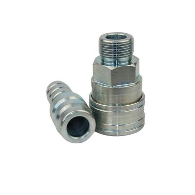 China Single-handed and self-locking type pneumatic high pressure ball field pneumatic carbon steel quick coupling for sale