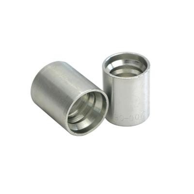 China Industrial Tooling Standard Hot Forging Carbon Steel Crimp Fittings Hydraulic Pipe Ferrule / Stainless Steel 00110 for sale