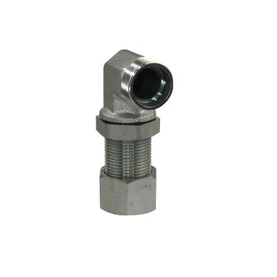 China Pipe to pipe link tool Right angle elbow metric ferrule bulkhead transition SS Hydraulic ferrule tube fitting for sale