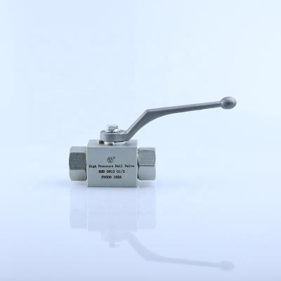 China General High temperature stainless steel 304 KHB thread hydraulic high pressure ball valves for sale