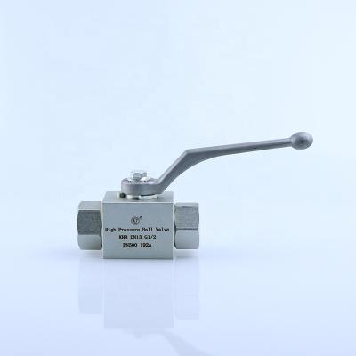 China Hydraulic System Hydraulic Ball Valve KHB 2way 1/2inch 1/2inch Steel High quality made in china for sale