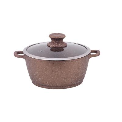 China Sustainable Die Cast Aluminum Induction Bottom Non Marble Soup Pot / Cookware Stick for sale