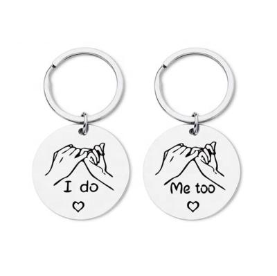 China Fashionable Factory Price 100pcs MOQ Wedding Souvenirs Gifts For Guests Key Chain With Custom Design for sale